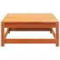 Preview: Gartensofa ohne Armlehnen mit Fußhocker Wachsbraun Kiefernholz
