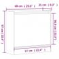 Preview: Schuhschrank Räuchereiche 60x21x57 cm Holzwerkstoff