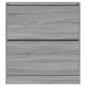 Preview: Schuhschrank Grau Sonoma 80x21x87,5 cm Holzwerkstoff