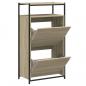 Preview: Schuhschrank Sonoma-Eiche 60x34x112 cm Holzwerkstoff