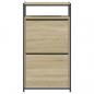 Preview: Schuhschrank Sonoma-Eiche 60x34x112 cm Holzwerkstoff