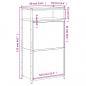 Preview: Schuhschrank Grau Sonoma 60x34x112 cm Holzwerkstoff