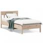 Preview: ARDEBO.de - Massivholzbett ohne Matratze 90x190 cm Kiefernholz