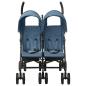 Preview: Geschwisterwagen Marineblau Stahl