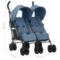 Preview: Geschwisterwagen Marineblau Stahl