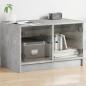 Preview: ARDEBO.de - TV-Schrank mit Glastüren Betongrau 68x37x42 cm