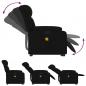 Preview: Massagesessel mit Aufstehhilfe Schwarz Stoff