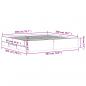 Preview: Bettgestell mit Schubladen Sonoma-Eiche 200x200cm Holzwerkstoff