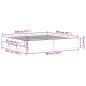Preview: Bettgestell mit Schubladen Braun Eichen-Optik 200x200 cm