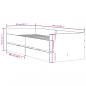 Preview: Bettgestell mit Schubladen Braun Eichen-Optik 100x200 cm