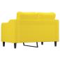 Preview: 2-Sitzer-Sofa Hellgelb 120 cm Stoff