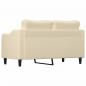 Preview: 2-Sitzer-Sofa Creme 140 cm Stoff