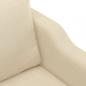 Preview: 2-Sitzer-Sofa Creme 140 cm Stoff