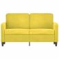 Preview: 2-Sitzer-Sofa Gelb 120 cm Samt