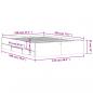 Preview: Bettgestell mit Schubladen Grau Sonoma 120x200 cm Holzwerkstoff