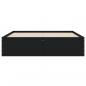 Preview: Bettgestell mit Schubladen Schwarz 120x190 cm Holzwerkstoff