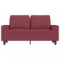 Preview: 2-Sitzer-Sofa Weinrot 120 cm Stoff