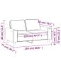 Preview: 2-Sitzer-Sofa Weinrot 120 cm Stoff