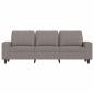 Preview: 3-Sitzer-Sofa Taupe 180 cm Stoff