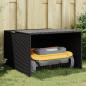 Preview: ARDEBO.de - Mähroboter-Garage Schwarz 86x90x52/57 cm Poly Rattan