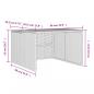 Preview: Mähroboter-Garage Schwarz 86x90x52/57 cm Poly Rattan