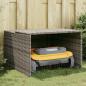 Preview: ARDEBO.de - Mähroboter-Garage Grau 86x90x52/57 cm Poly Rattan