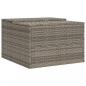 Preview: Mähroboter-Garage Grau 86x90x52/57 cm Poly Rattan