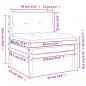 Preview: Gartensofa ohne Armlehnen mit Kissen 2Stk. Massivholz Douglasie