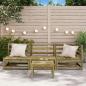 Preview: Gartensofa 3-Sitzer Kiefernholz Imprägniert