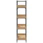 Preview: Bücherregal 4 Böden Sonoma-Eiche 100x33x145,5 cm Holzwerkstoff
