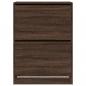 Preview: Schuhschrank mit 2 Klappen Braun Eiche-Optik 80x42x108 cm
