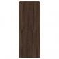 Preview: Schuhschrank mit 2 Klappen Braun Eiche-Optik 80x42x108 cm
