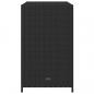 Preview: Gartenschrank Schwarz 83x45x76 cm Poly Rattan