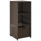 Preview: Gartenschrank Braun 50x55x115 cm Poly Rattan