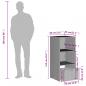 Preview: Gartenschrank Braun 50x55x115 cm Poly Rattan
