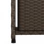 Preview: Gartenschrank Braun 50x55x115 cm Poly Rattan