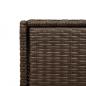 Preview: Gartenschrank Braun 55x55x111 cm Poly Rattan