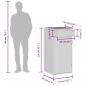 Preview: Gartenschrank Braun 55x55x111 cm Poly Rattan