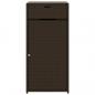 Preview: Gartenschrank Braun 55x55x111 cm Poly Rattan