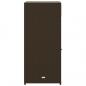 Preview: Gartenschrank Braun 55x55x111 cm Poly Rattan
