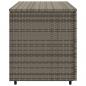Preview: Gartenschrank Grau 110x55x60,5 cm Poly Rattan
