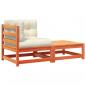 Preview: Garten-Ecksofa mit Kissen und Hocker