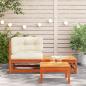 Preview: Garten-Ecksofa mit Kissen und Hocker