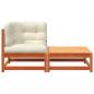 Preview: Garten-Ecksofa mit Kissen und Hocker