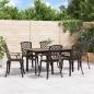 Preview: ARDEBO.de - Gartenstühle 6 Stk. Aluminiumguss Bronzen