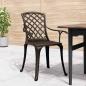 Preview: Gartenstühle 6 Stk. Aluminiumguss Bronzen