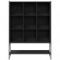 Preview: Bücherregal Schwarz 102x30x141,5 cm Holzwerkstoff