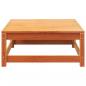 Preview: Gartensofa mit Fußhocker 2-Sitzer Wachsbraun Massivholz Kiefer