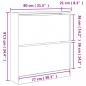 Preview: Schuhschrank Sonoma-Eiche 80x21x87,5 cm Holzwerkstoff