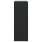 Preview: Schuhschrank Schwarz 60x34x96,5 cm Holzwerkstoff